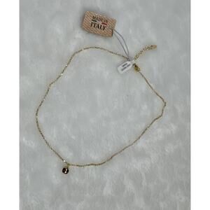 Mia Fiore Ladybug Necklace 18 kt. Gold Plated Sterling Silver 925 16"+2" Italy